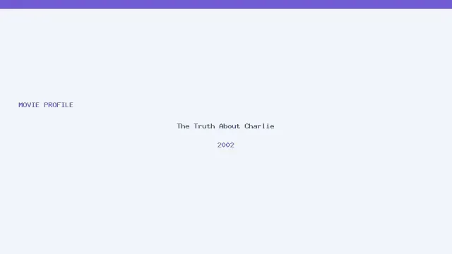 عمل فني لـ The Truth About Charlie