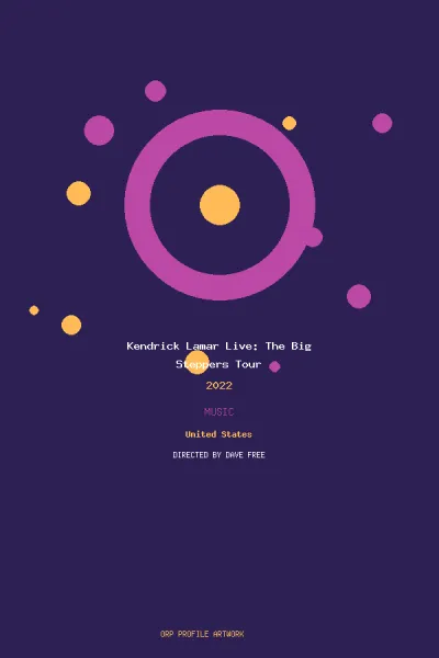 عمل فني لـ Kendrick Lamar Live: The Big Steppers Tour