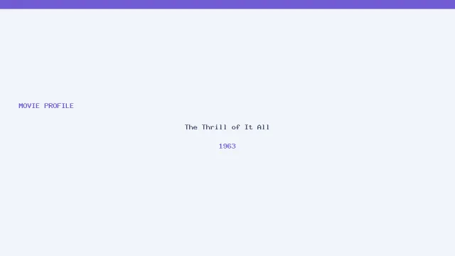 Imagen de The Thrill of It All