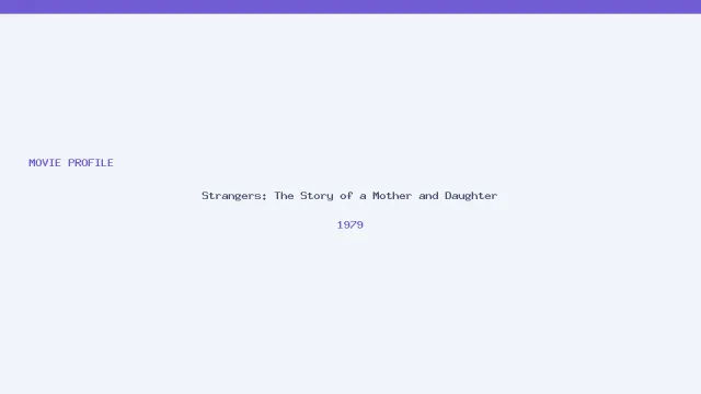 Imagen de Strangers: The Story of a Mother and Daughter