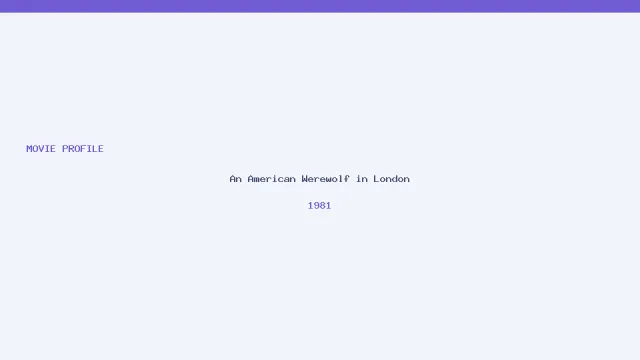 Imagen de An American Werewolf in London