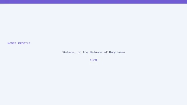 Imagen de Sisters, or the Balance of Happiness