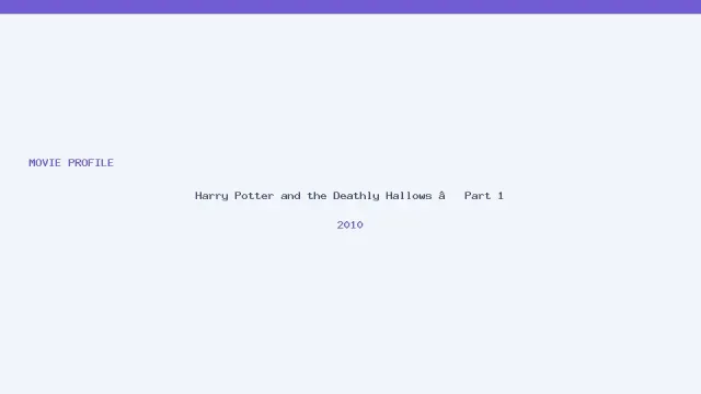 تصویر فیلم Harry Potter and the Deathly Hallows – Part 1