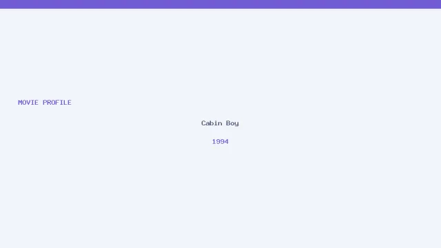 تصویر فیلم Cabin Boy