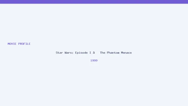 تصویر فیلم Star Wars: Episode I – The Phantom Menace