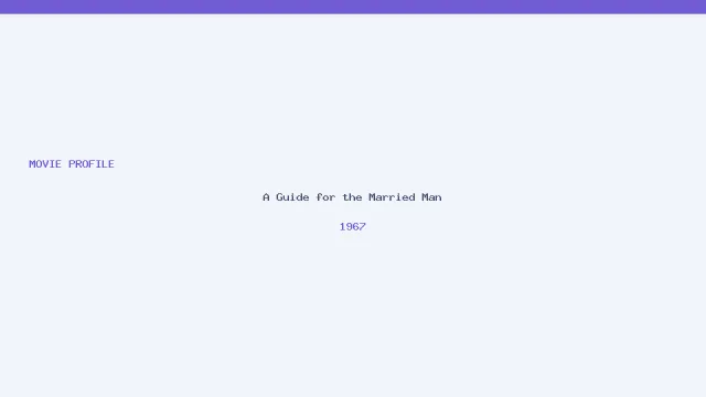 تصویر فیلم A Guide for the Married Man