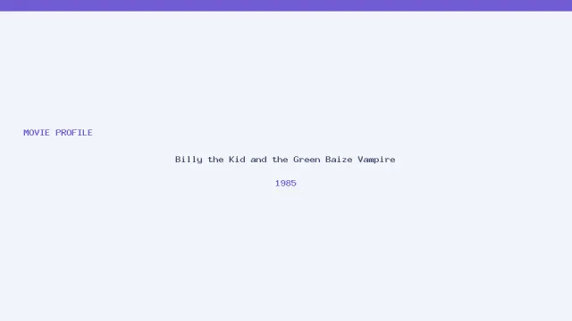 تصویر فیلم Billy the Kid and the Green Baize Vampire