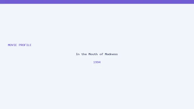 تصویر فیلم In the Mouth of Madness