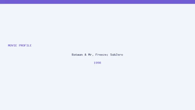 تصویر فیلم Batman & Mr. Freeze: SubZero