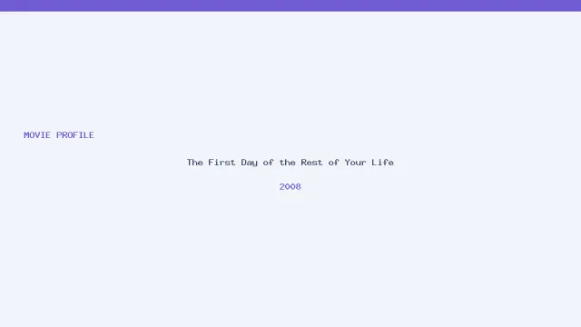 œuvre de The First Day of the Rest of Your Life