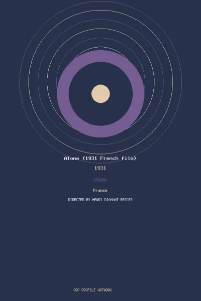 œuvre de Alone (1931 French film)