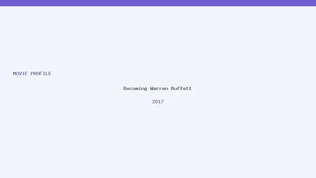 œuvre de Becoming Warren Buffett