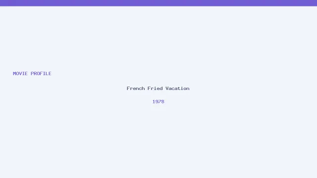 œuvre de French Fried Vacation