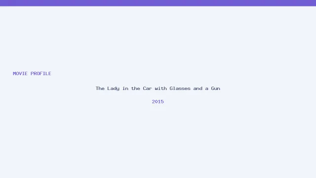 œuvre de The Lady in the Car with Glasses and a Gun