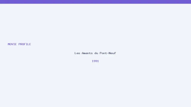 œuvre de Les Amants du Pont-Neuf
