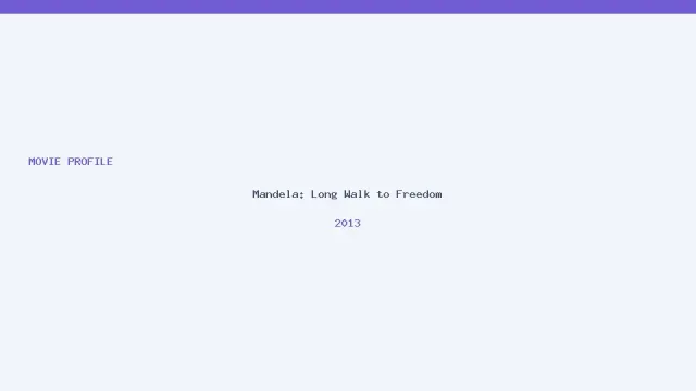 Mandela: Long Walk to Freedom artwork