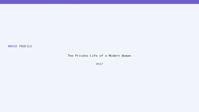 The Private Life of a Modern Woman artwork