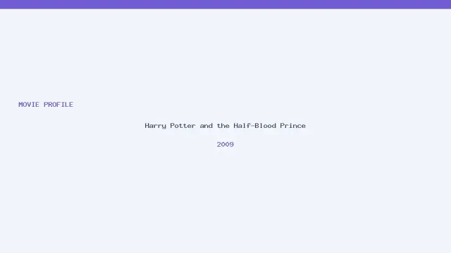 Harry Potter and the Half-Blood Prince artwork