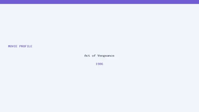 Act of Vengeance artwork