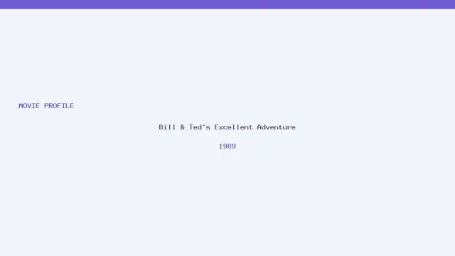 Bill & Ted's Excellent Adventure artwork