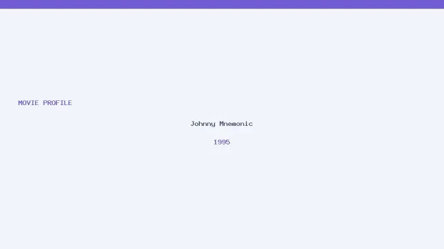 Johnny Mnemonic artwork