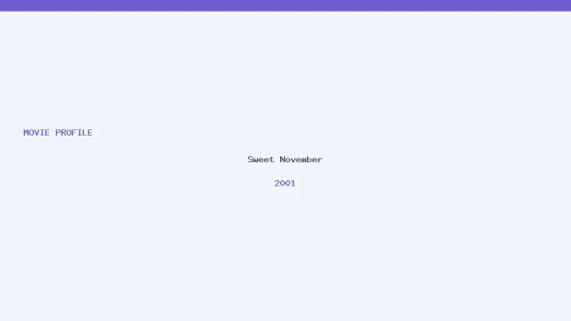 Sweet November artwork