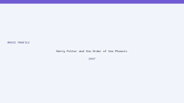 Harry Potter and the Order of the Phoenix artwork
