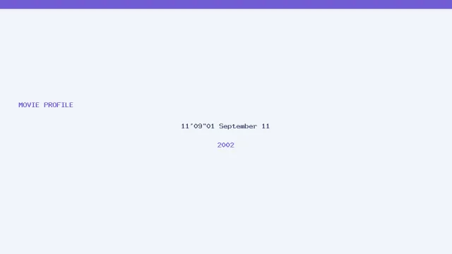 11'09"01 September 11 artwork