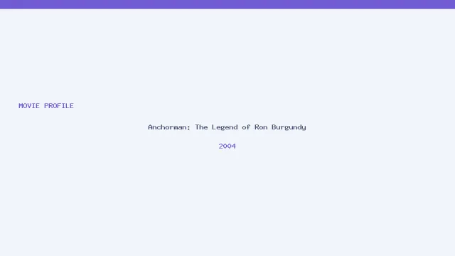Anchorman: The Legend of Ron Burgundy artwork