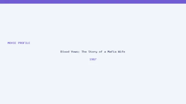 Blood Vows: The Story of a Mafia Wife artwork