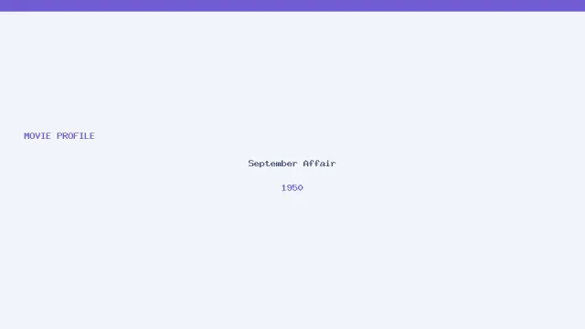 September Affair artwork