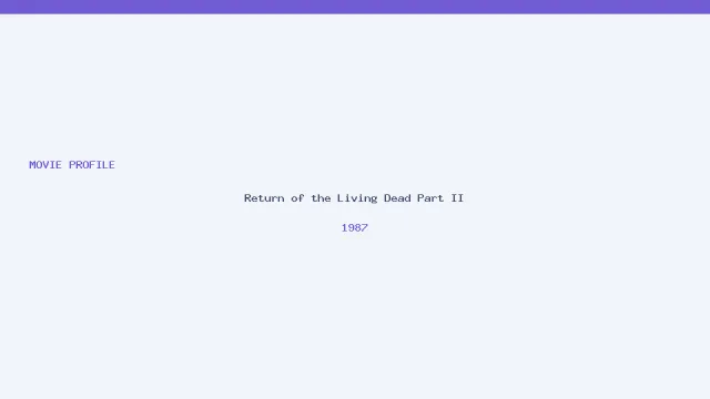 Return of the Living Dead Part II artwork