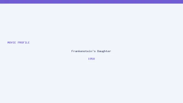 Frankenstein's Daughter artwork