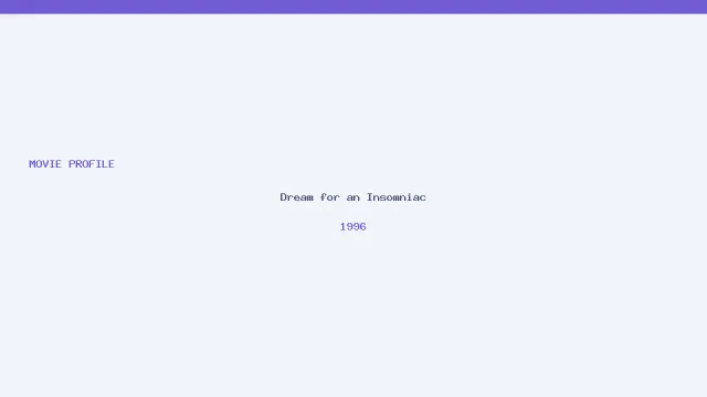 Dream for an Insomniac artwork