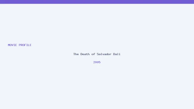 The Death of Salvador Dali artwork