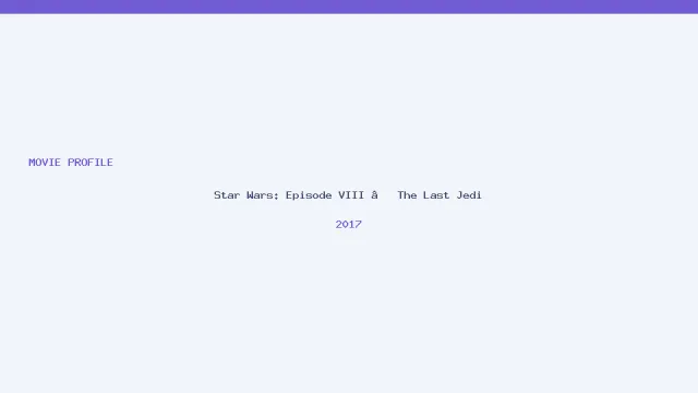 Star Wars: Episode VIII – The Last Jedi artwork