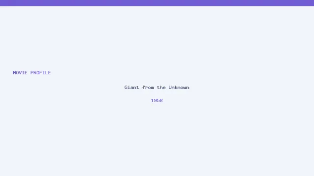 Giant from the Unknown artwork