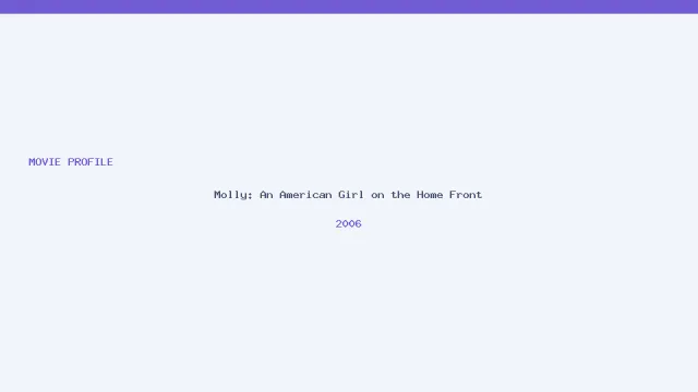 Molly: An American Girl on the Home Front artwork