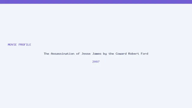 The Assassination of Jesse James by the Coward Robert Ford artwork