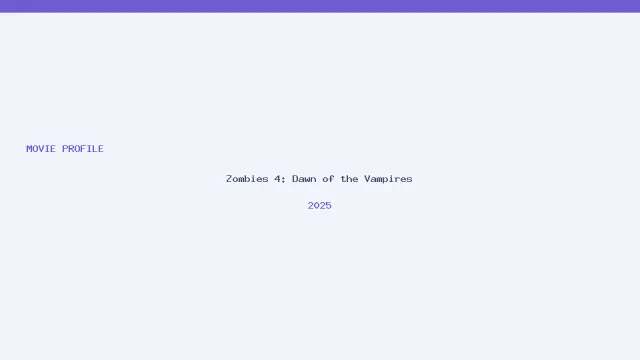 Zombies 4: Dawn of the Vampires artwork