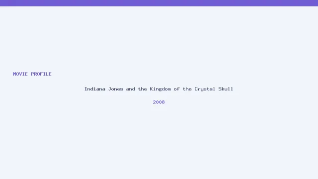 Indiana Jones and the Kingdom of the Crystal Skull artwork