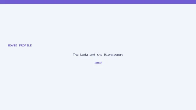The Lady and the Highwayman artwork