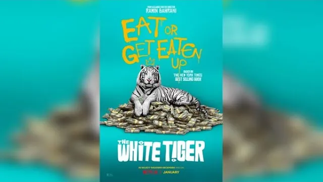 arte de The White Tiger (2021 film)